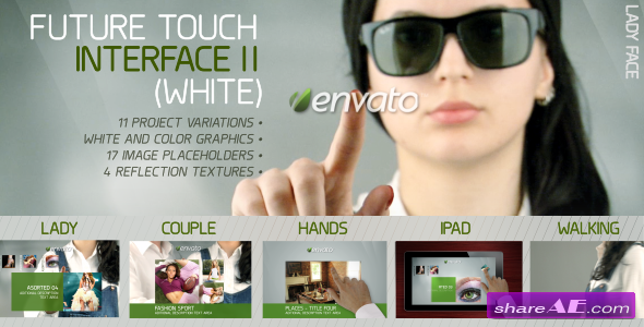Future Touch Interface II (White) - Project for After Effects (VideoHive)