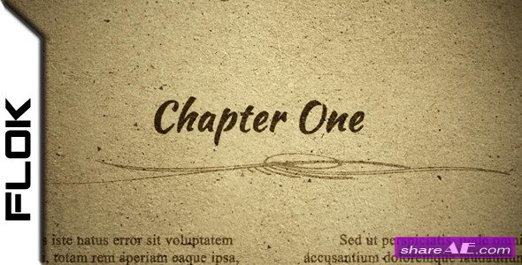 Chapter One - Project for After Effects (VideoHive)