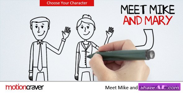 Meet Mike&Mary Whiteboard - After Effects Project (Videohive)