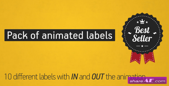 Animated Labels Pack- Project for After Effects (Videohive)