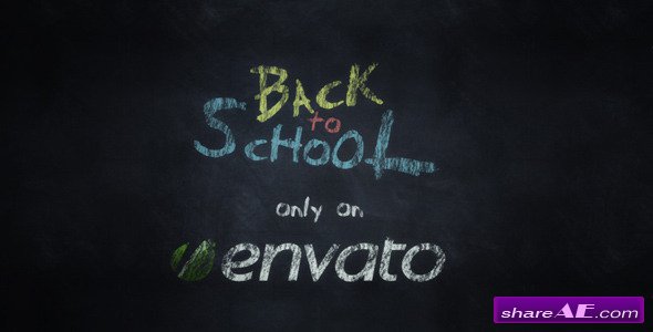 school chalkboard after effects template download