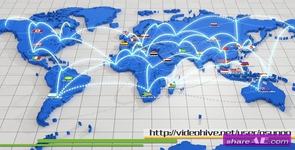 World Network Connection - After Effects Project (Videohive)