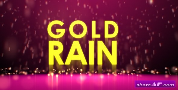 Gold rain - Project for After Effects (Videohive)