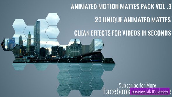 Motion Graphic - Clean Animated Motion Mattes Pack 3 (Videohive)