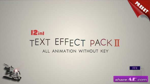 Text FX Pack II - After Effects Project (Videohive)