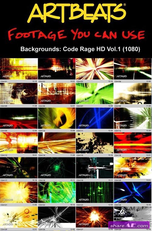 Artbeats - Backgrounds: Code Rage HD Vol.1 (1080)