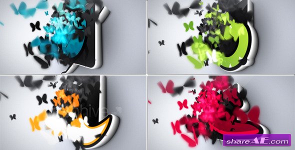 Butterflies Logo Reveal - After Effects Project (Videohive)