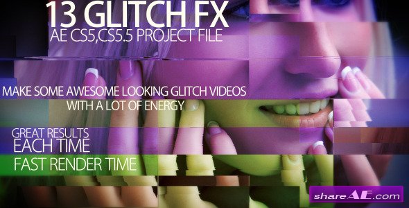 Video glitch FX - After Effects Project (Videohive)