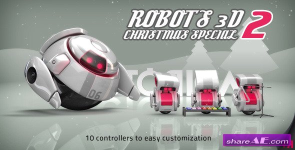 Robots 3D Christmas Special II - After Effects Project (Videohive)