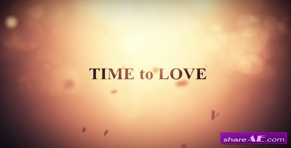 Time to love - After Effects Project (VideoHive)