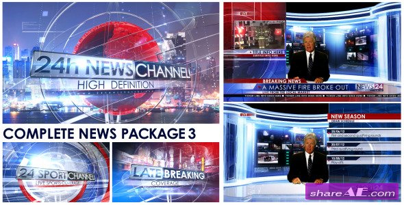 Broadcast Design - Complete News Package 3 - After Effects Project (Videohive)
