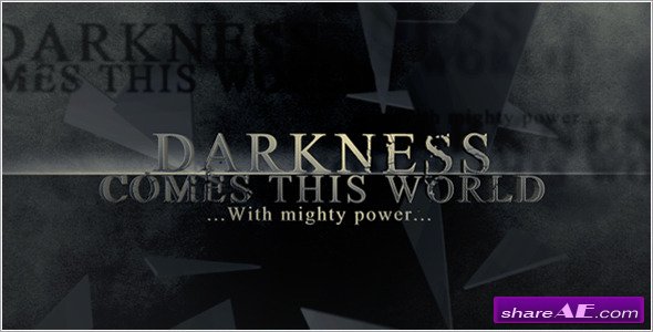 darkness falls after effects template free download