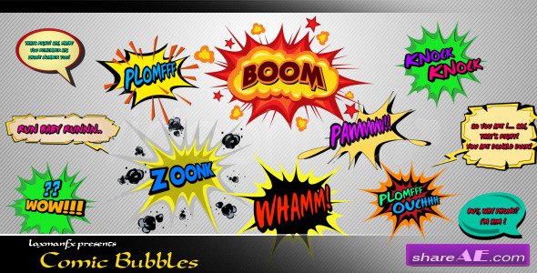 Comic Bubbles - After Effects Project (Videohive)