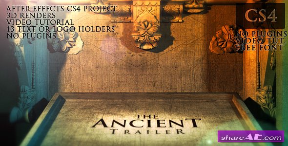 The Ancient Trailer -  After Effects Project (VideoHive)