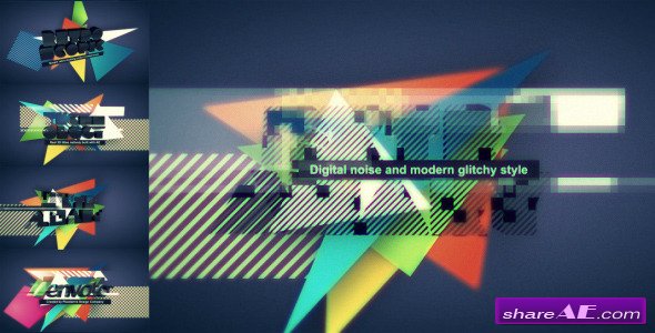Digital Retro Title / Logo opener - After Effects Project (Videohive)