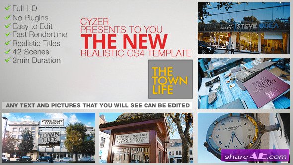 Town Life Intro Promotion - TV Series Opener - After Effects Project (Videohive)