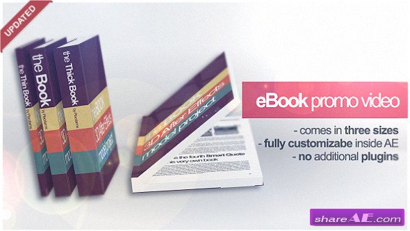 3D Book Mock-up -  Project After Effects (VideoHive)