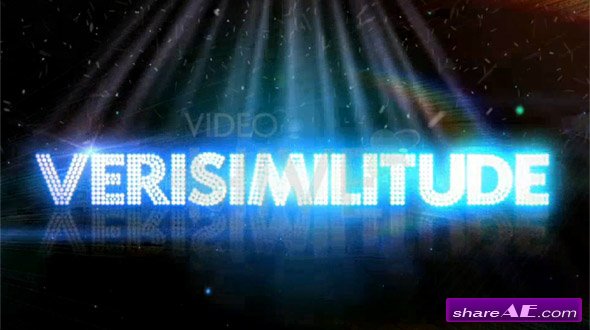 Verisimilitude Text Logo HD - After Effects Project  (VideoHive)