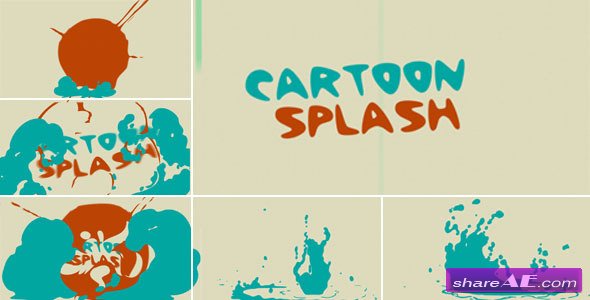 Cartoon splash logo -  After Effect Project (Videohive)