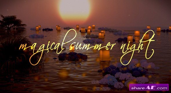 Photo Gallery on a Magical Summer Night - After Effects Project (VideoHive)