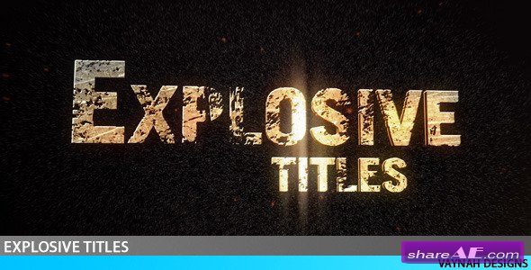 Explosive Titles Trailer HD -  After Effects Project (Videohive)