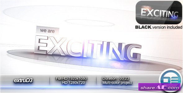 ExtruD3 - After Effects Project (Videohive)