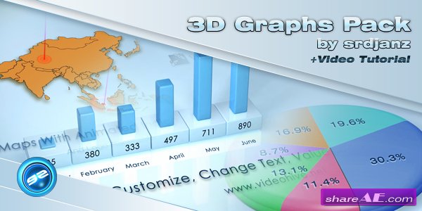3d Graphs Pack - After Effects Project (Videohive)