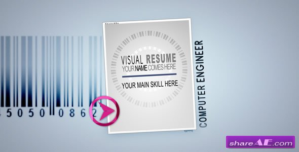 Visual Resume Alpha - Animated Curriculum  After Effects Project (Videohive)
