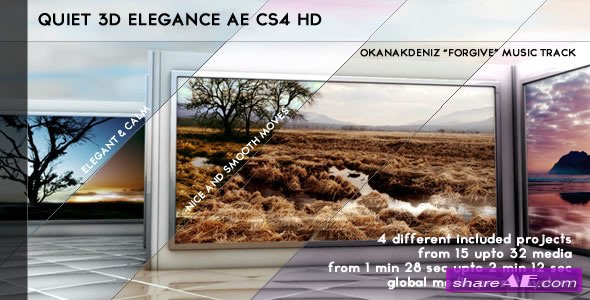 Quiet 3D Elegant Slideshow After Effects Project (Videohive)