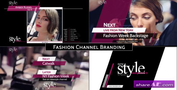 Broadcast Design - Fashion TV Channel Package - After Effects Project (Videohive)