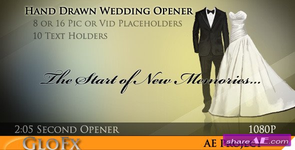 Hand Drawn Wedding Opener - After Effects Project (Videohive)