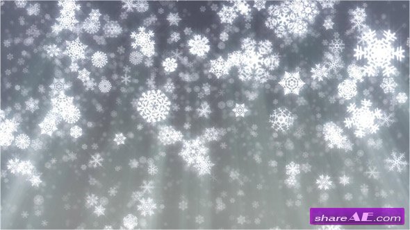 Christmas snowflakes falling on grey background - Stock Footage (iStock Video)