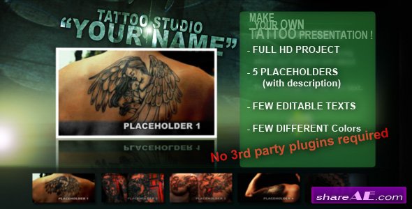 Tattoo Studio - After Effects project (Videohive)