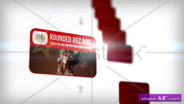 Rounded Rectangle Boxes - After Effects Project (Revostock)