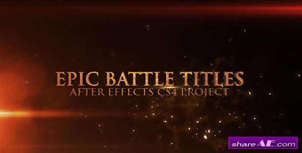 Epic Battle Titles - After Effects Project (Videohive)