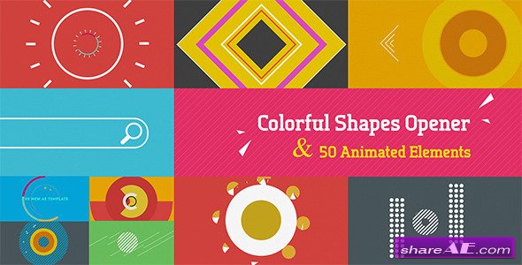 Colorful Shapes Opener - After Effects Project (Videohive)