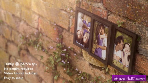 Photo Frame for Three Romantic Pictures - After Effects Project (Videohive)