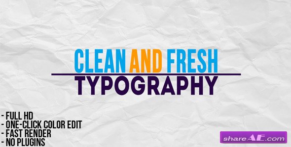 Typographic Presentation - After Effects Project (Videohive)