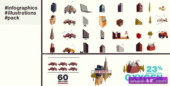 Infographics Illustrations - After Effects Project (Videohive)