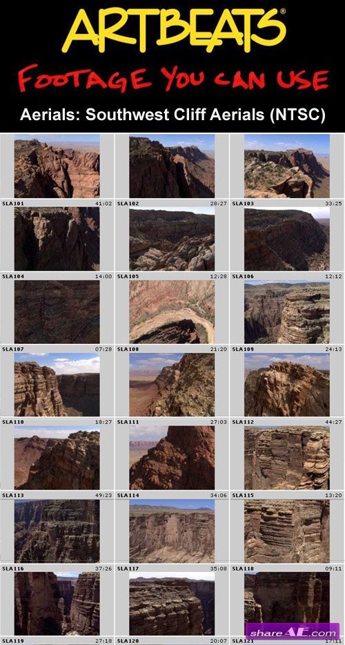 Artbeats - Aerials: Southwest Cliff Aerials (NTSC)