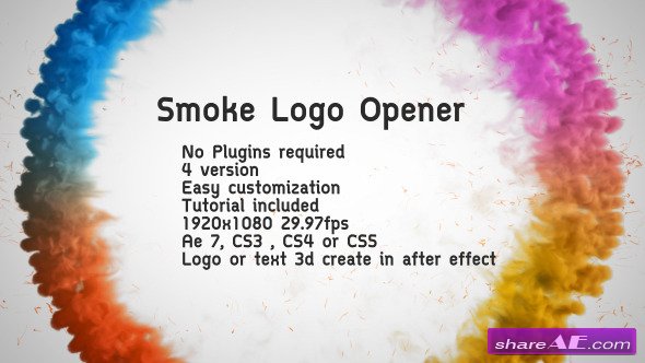 Smoke Logo Opener - After Effects Project (Videohive)