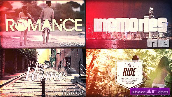 Travel Memories, Typography Slideshow - After Effects Project (Videohive)