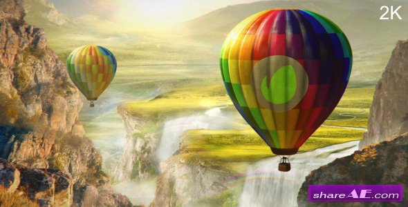 Colourful World - Hot Air Balloon Logo - After Effects Project (Videohive)