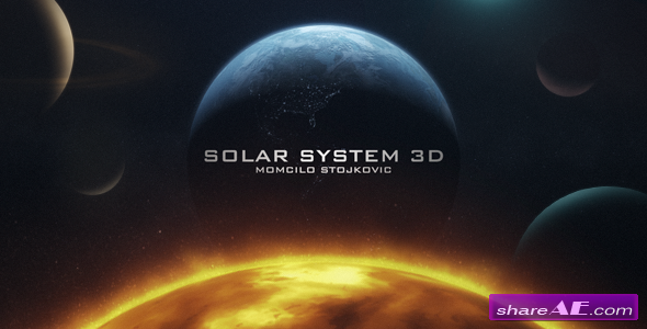 Earth 3D and Solar System - After Effects Project (Videohive)