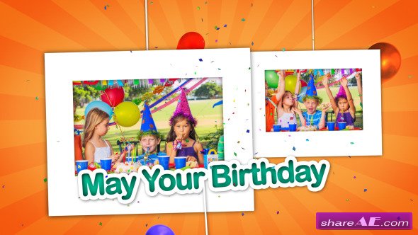 Happy Birthday Celebrations Photo Gallery - After Effects Project (Videohive)