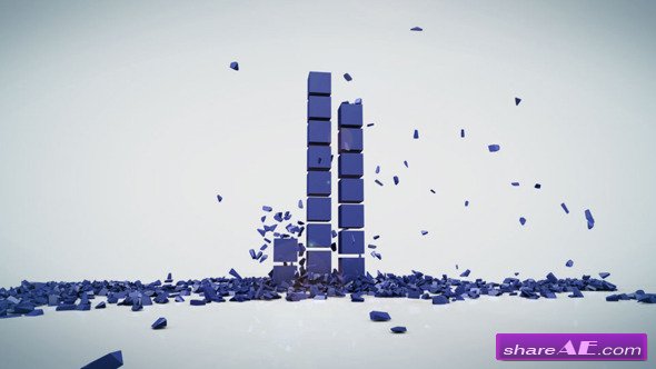 Rising Cubes Logo Reveal - After Effects Project (Videohive)