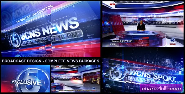 Broadcast Design - Complete News Package 5 - After Effects Project (Videohive)