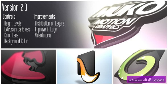 Logo 3D Levels - After Effects Project (Videohive)