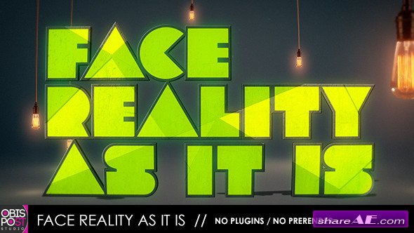 Face Reality As It Is - After Effects Project (Videohive)