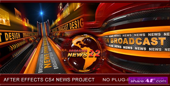Broadcast Design News Opener 3445978 - After Effects Project (Videohive)